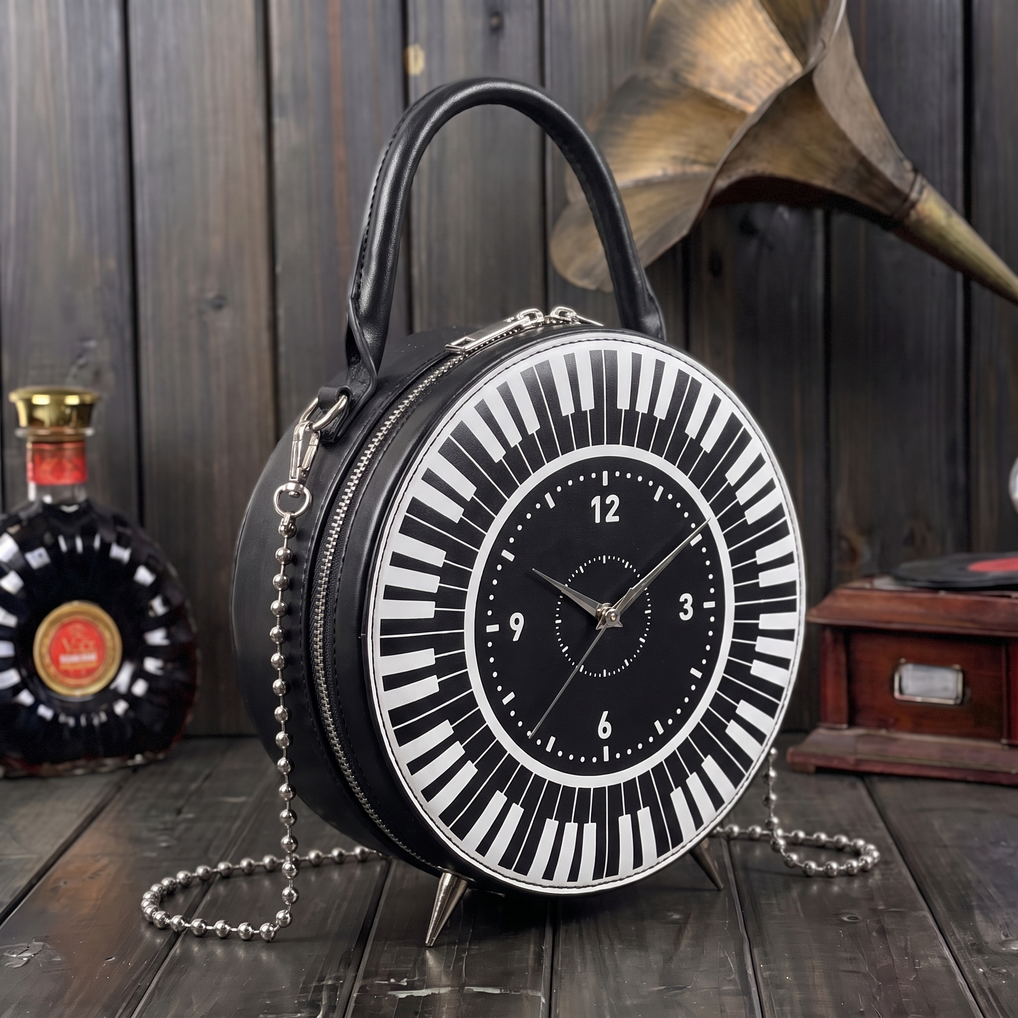 Geo's Piano Clock Bags