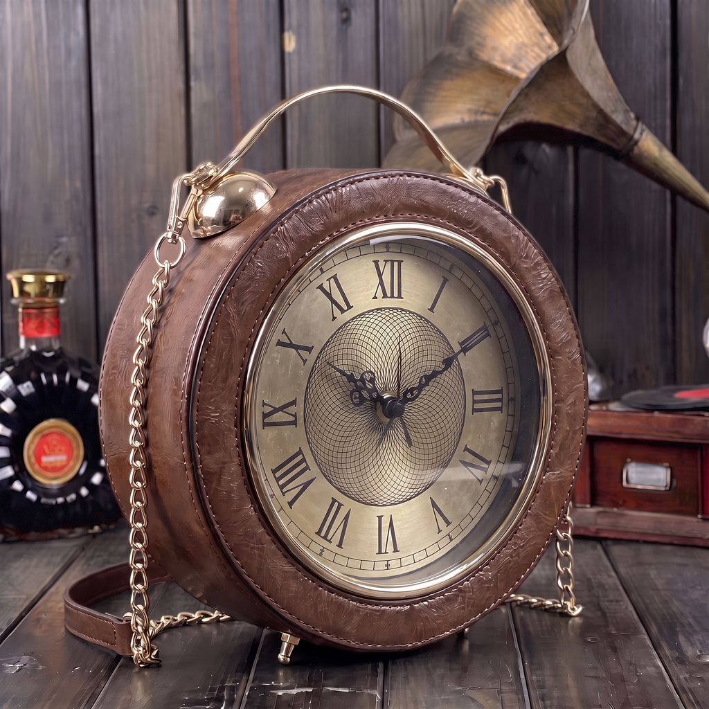Geo's Retro Creative Clock Bags